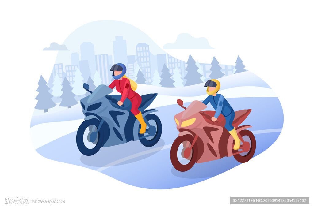 雪地摩托竞速