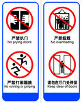 禁止行为标识牌