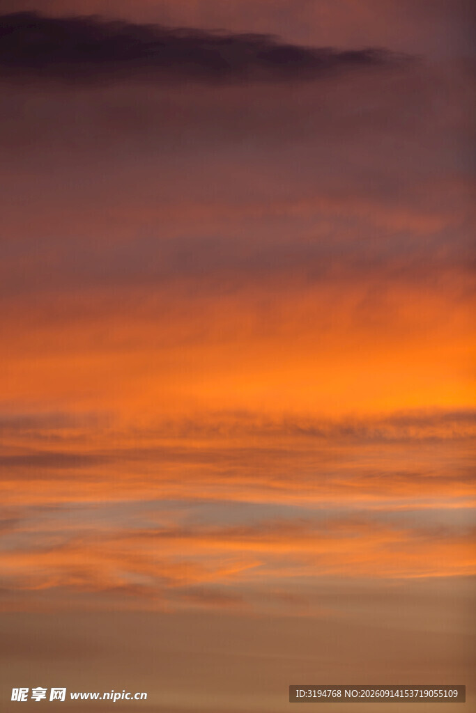 绚丽晚霞天空美景
