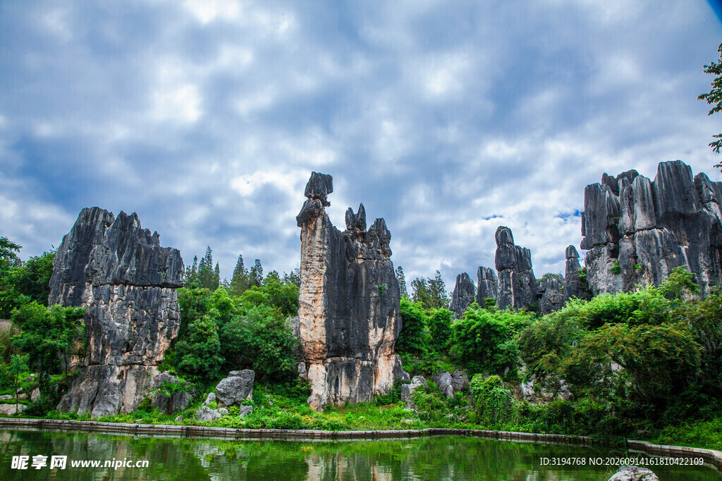 云南石林美景