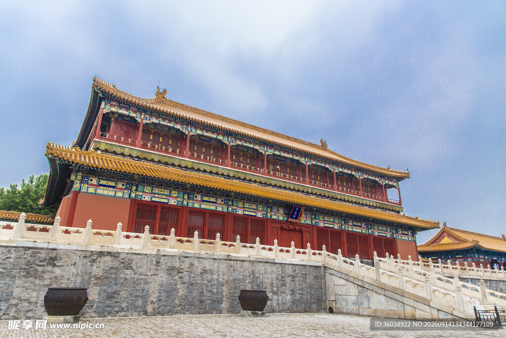 故宫宏伟宫殿建筑景观