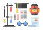 学习用品与科研工具集合