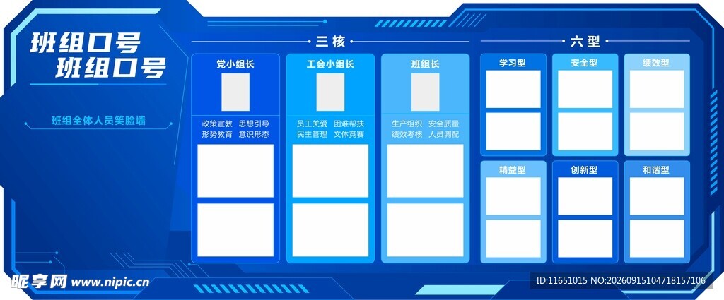 三核六型文化墙