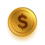 金色美元硬币图标