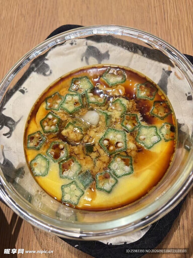 秋葵蒸蛋