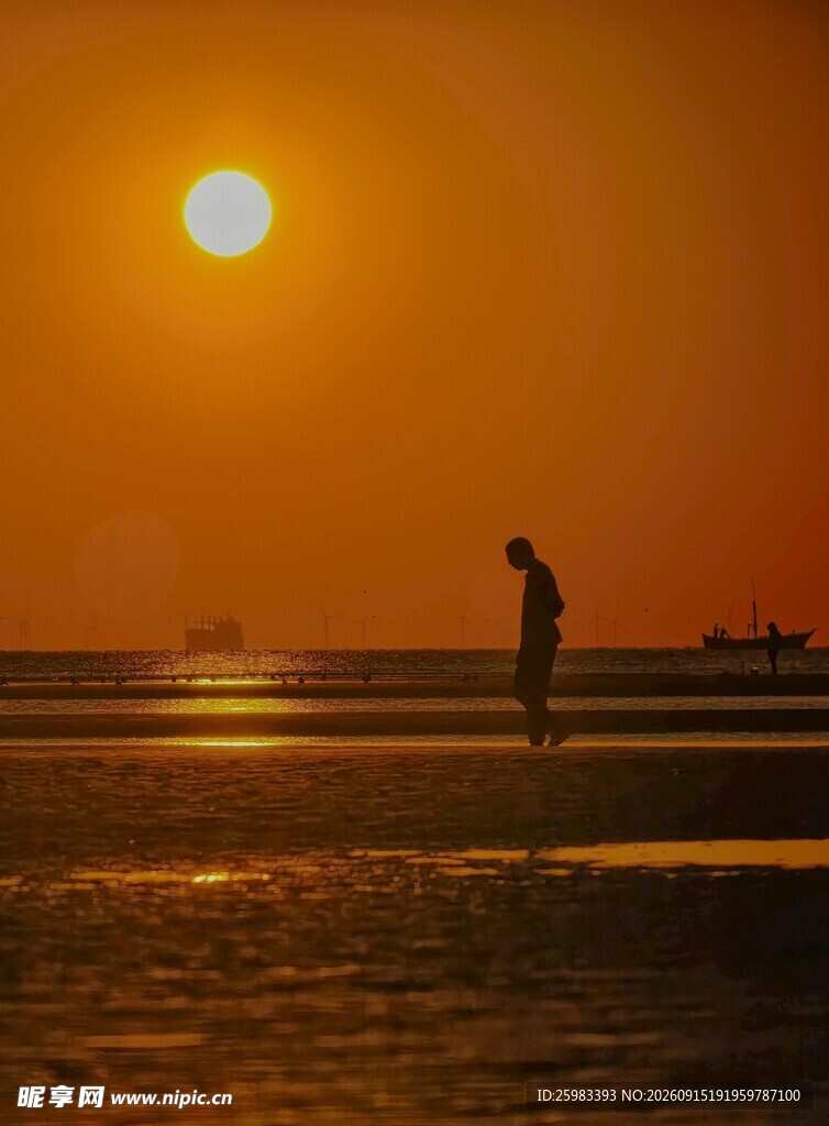 滩涂赶海者