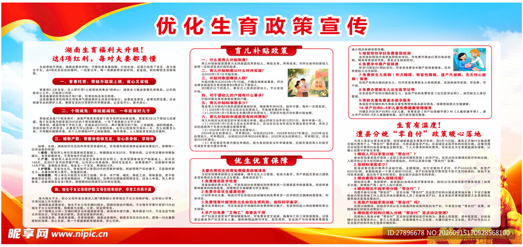 优化生育政策宣传栏