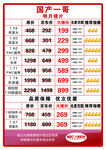 国产眼镜价格对比一览表