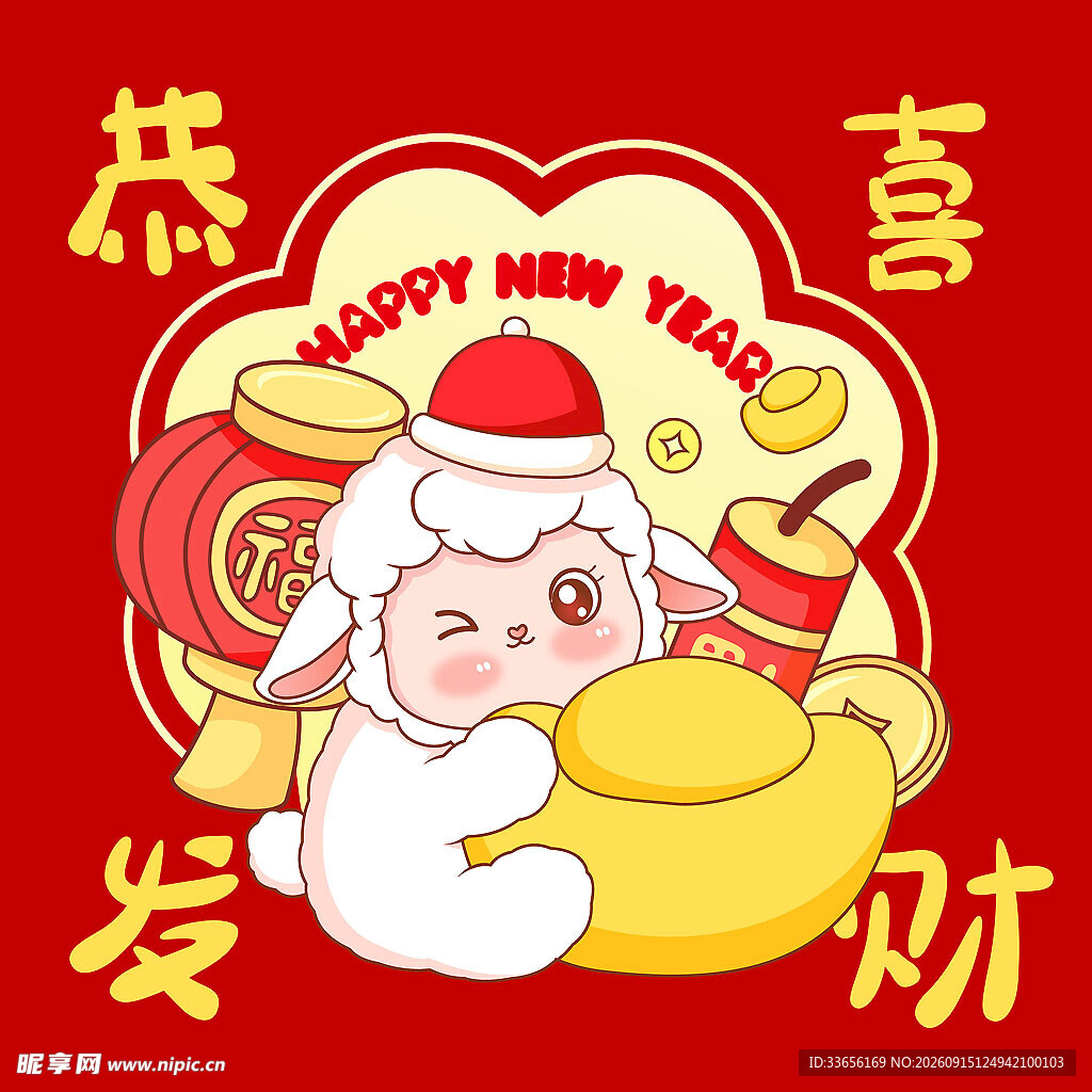 小羊贺岁迎新春