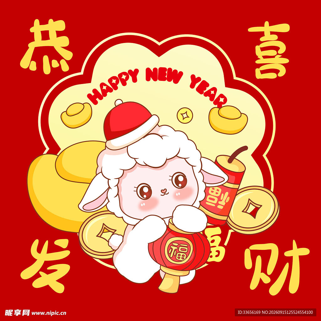 小羊贺岁迎新年