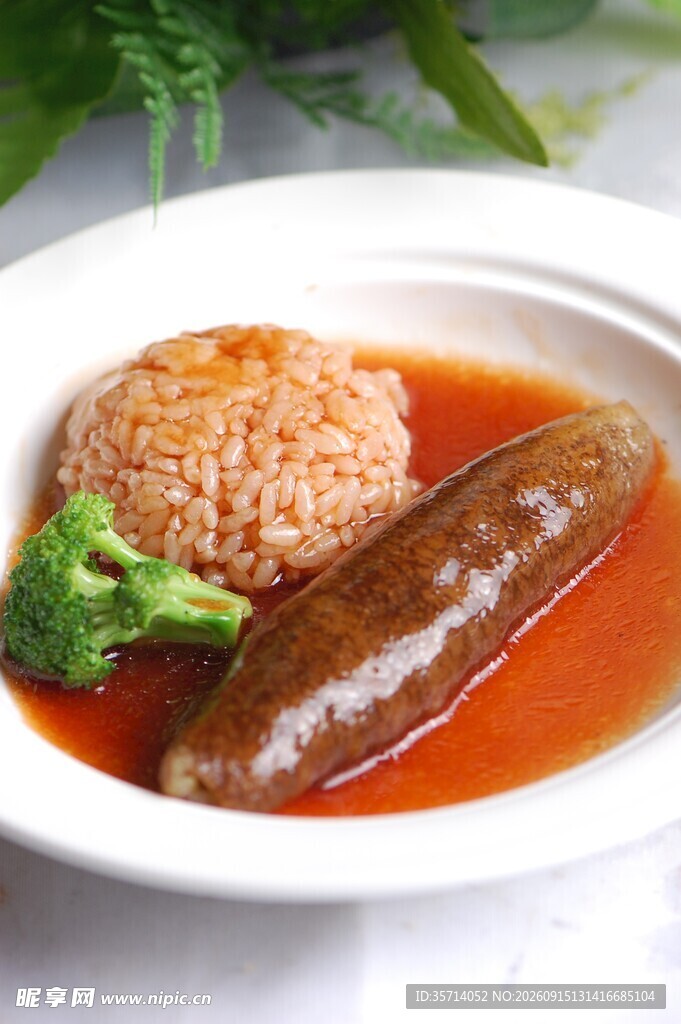 鲍汁辽参捞饭