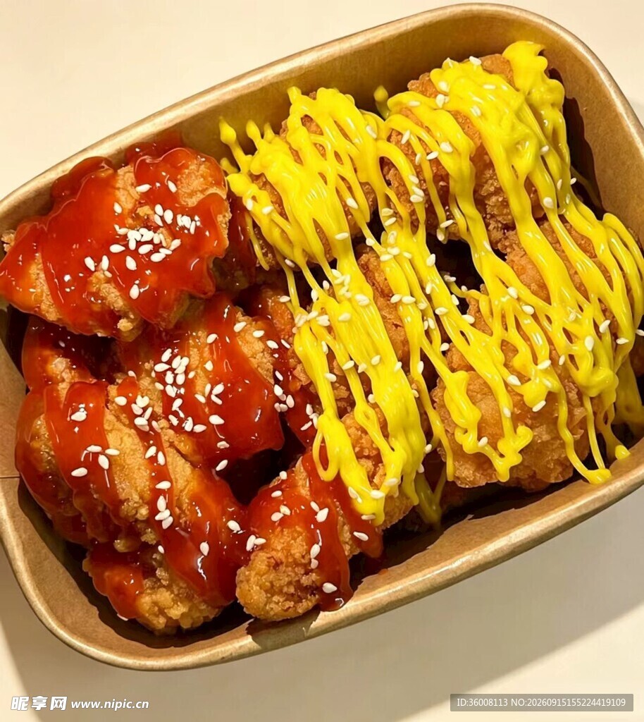 美味炸鸡与芝士薯条