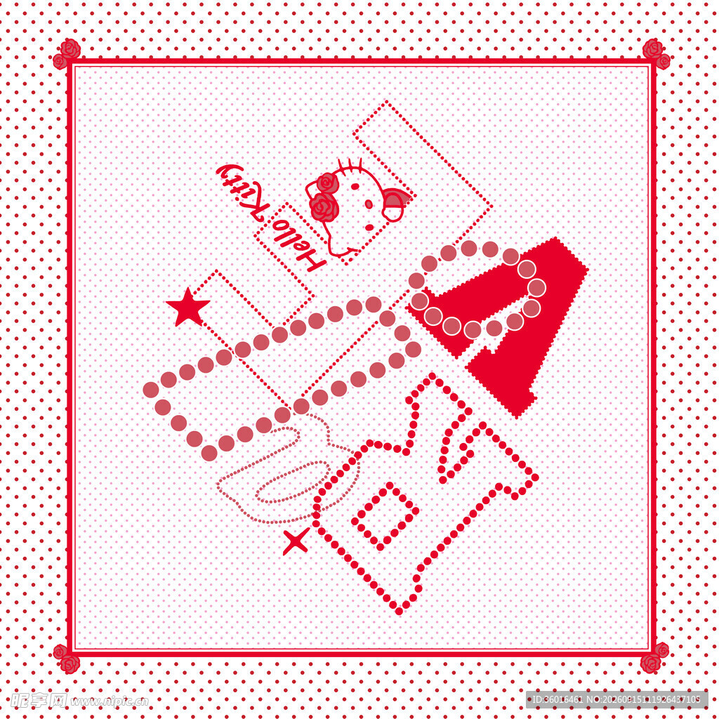 红色影视元素创意图案