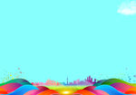蓝色运动背景
