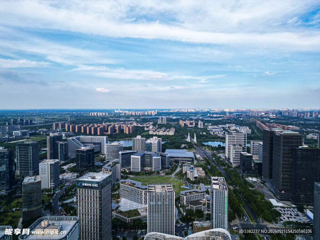 俯瞰繁华都市景观