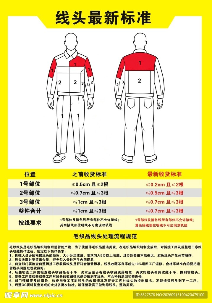 工服款式及尺寸标准图