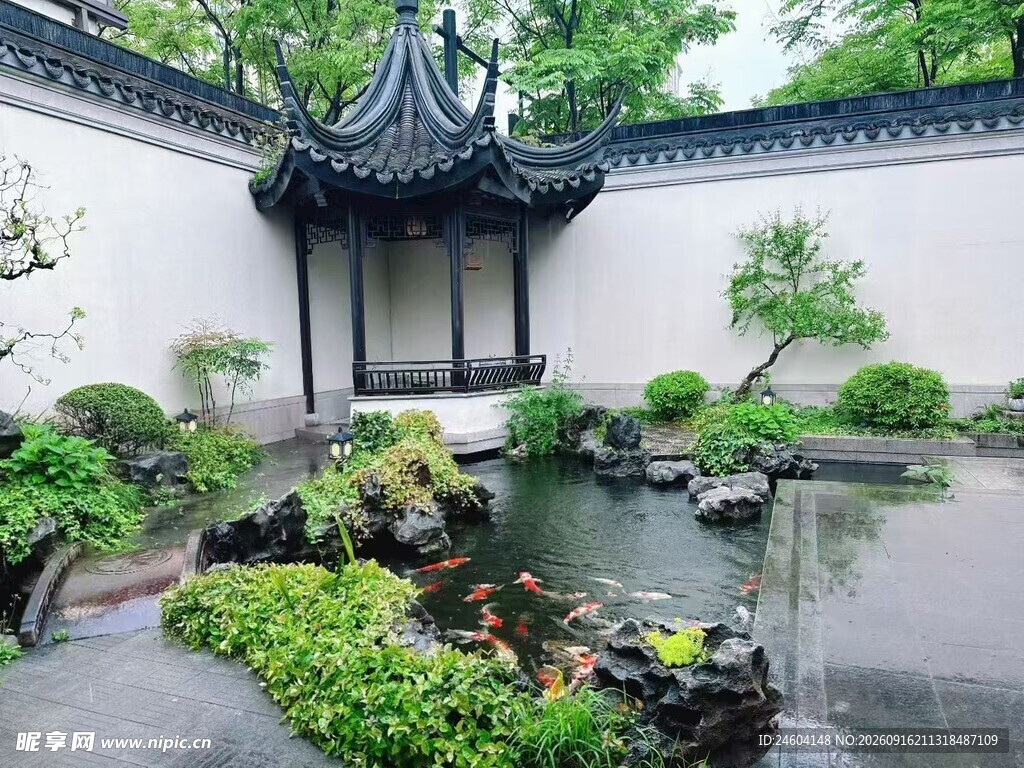 中式古典庭院景观小景
