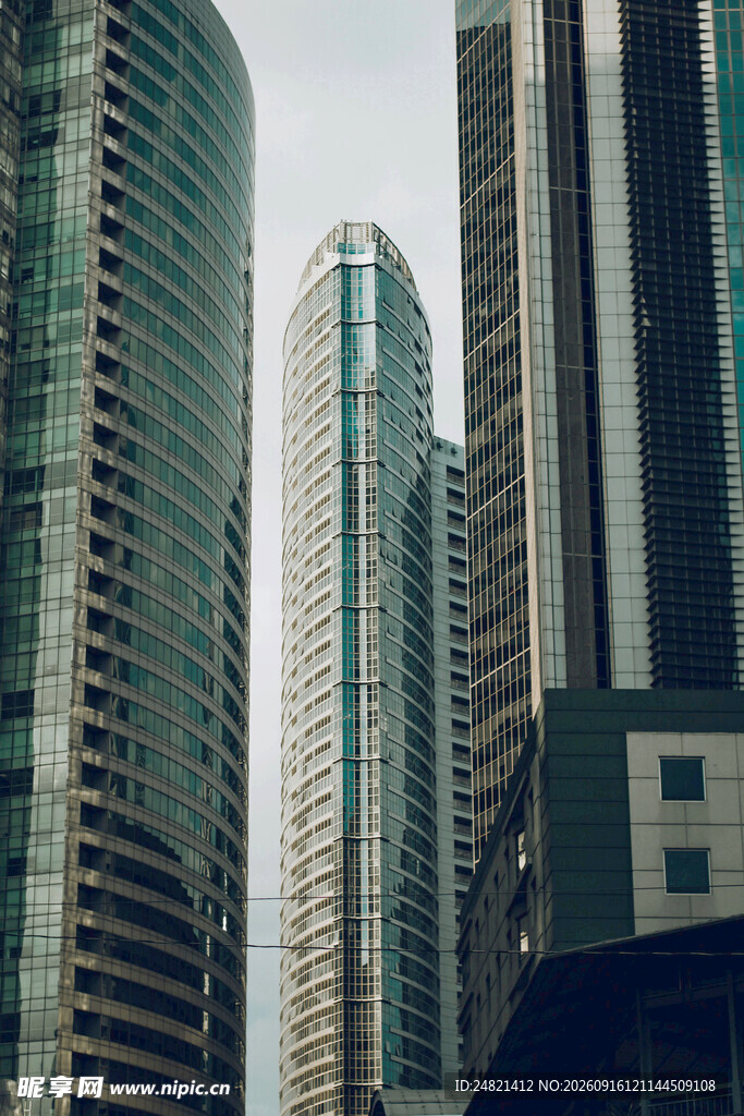 都市摩天大楼景观