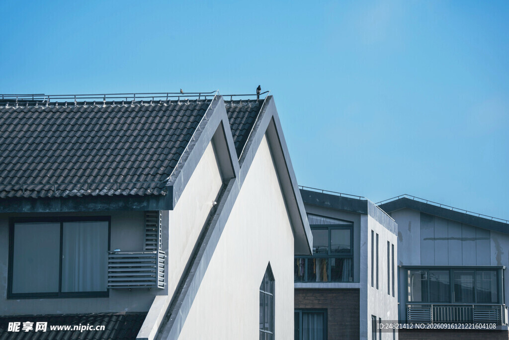 现代中式风格建筑外观