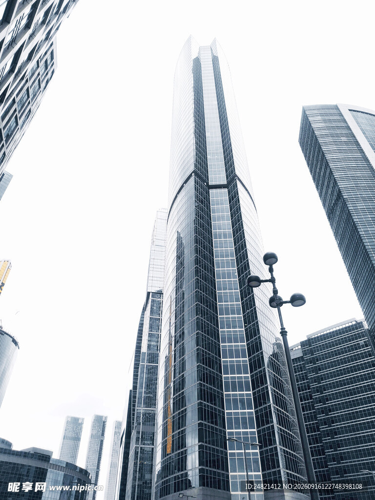 都市摩天大楼建筑群
