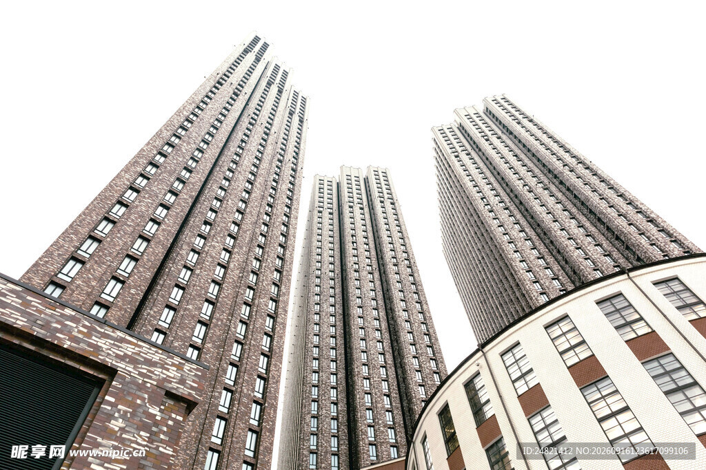 都市摩天大楼建筑群