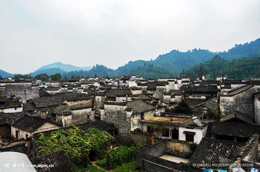 徽派古村落全景