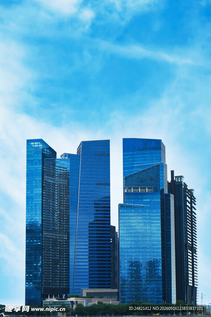 现代都市摩天大楼景观