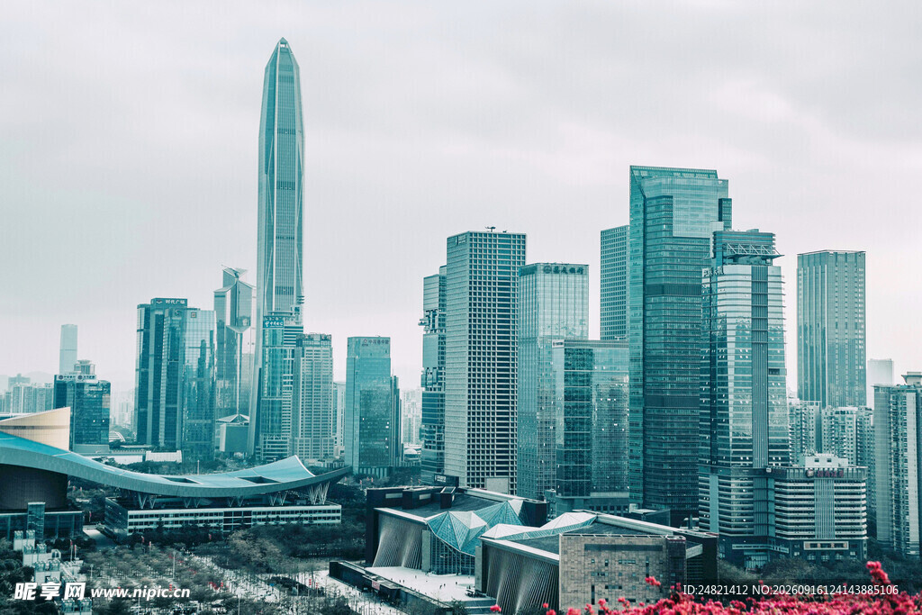 深圳繁华都市天际线