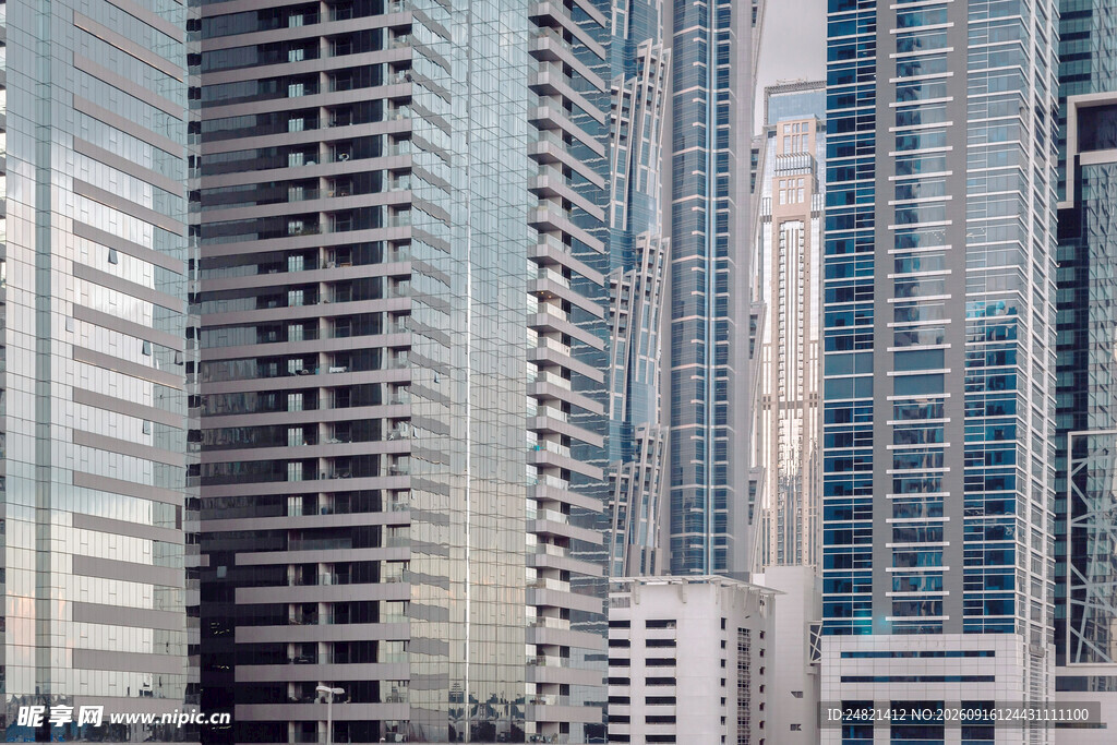 现代都市摩天大楼景观