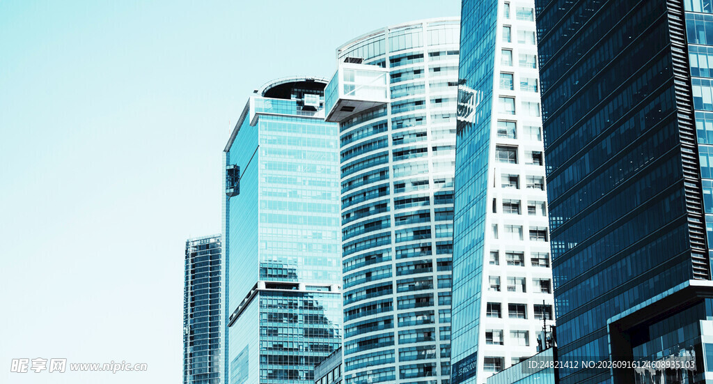 现代都市摩天大楼景观