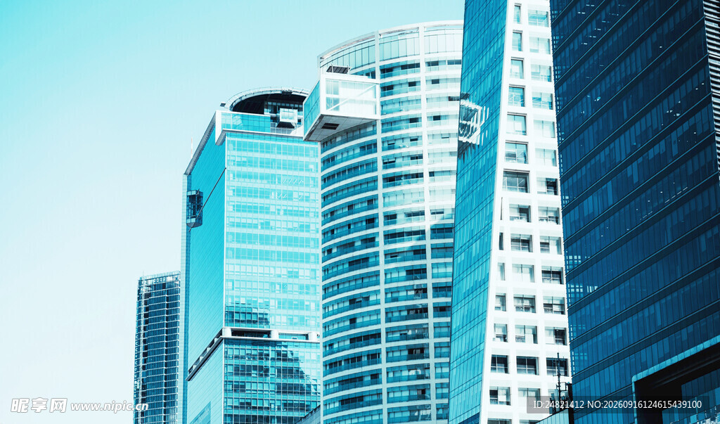 现代都市摩天大楼景观