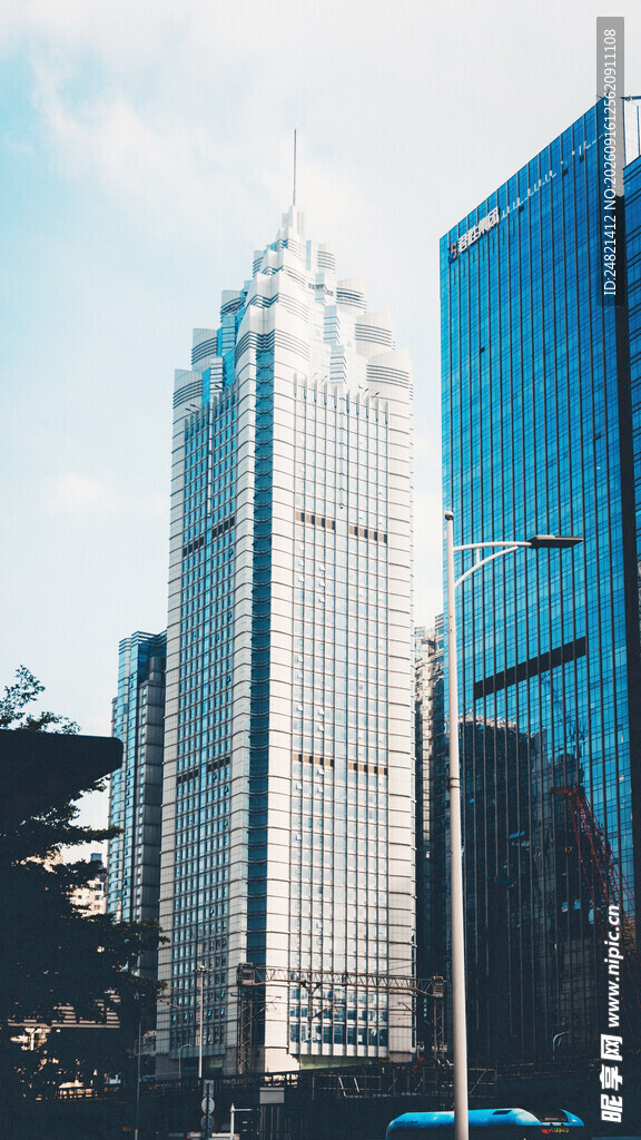 都市摩天大楼景观