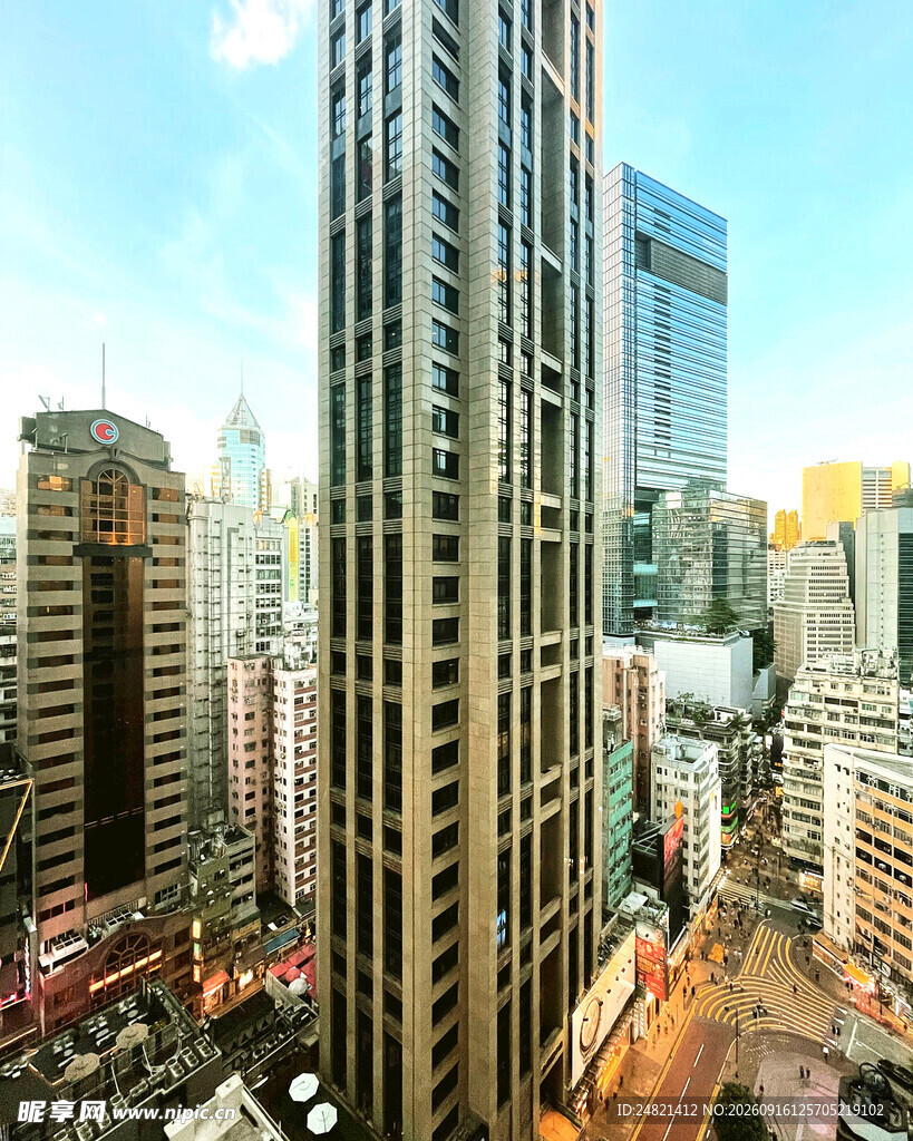 都市繁华高楼景观
