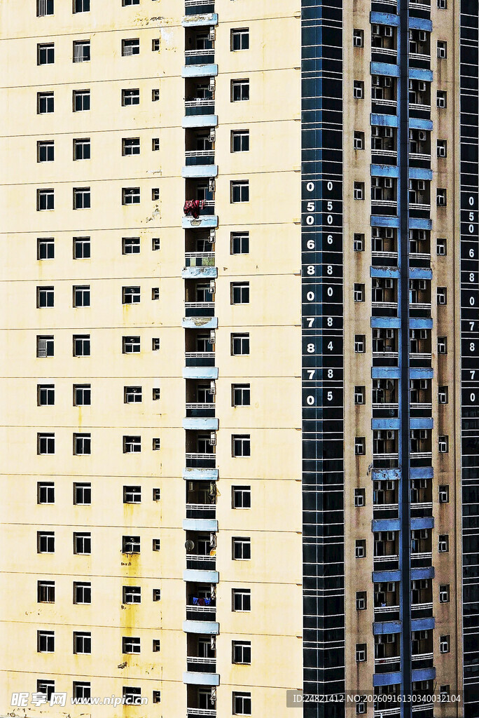 高楼林立的城市建筑景观