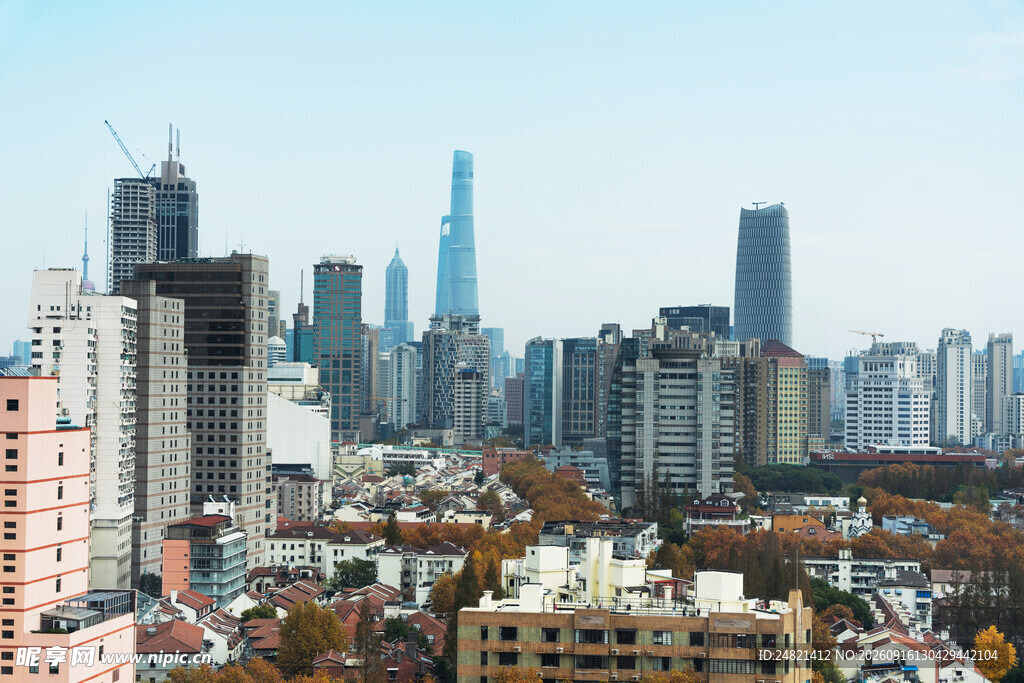 都市繁华天际线景观