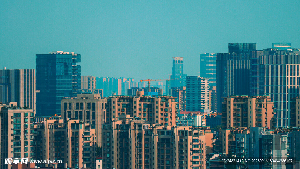 城市高楼林立景观