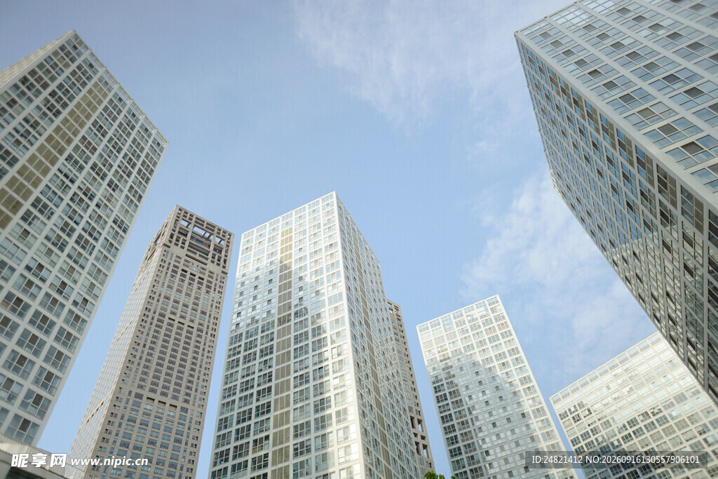 都市摩天大楼群景观