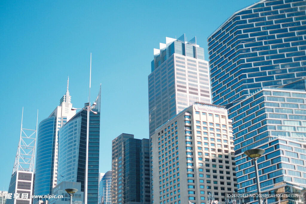现代都市摩天大楼景观