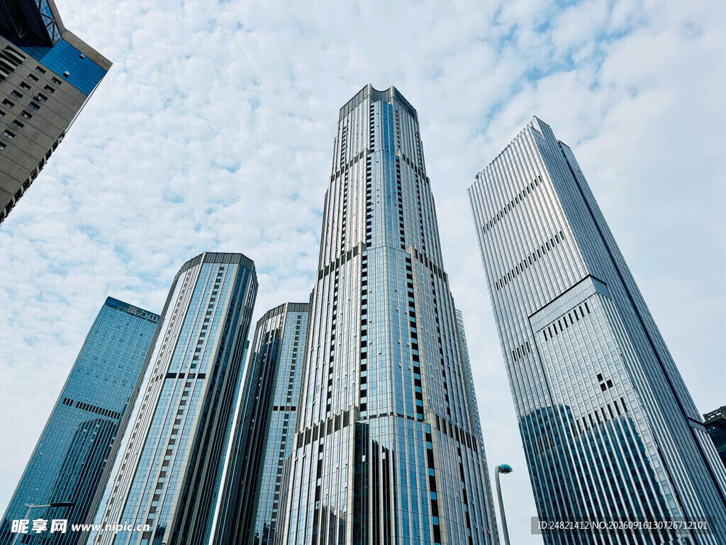 现代都市摩天大楼景观