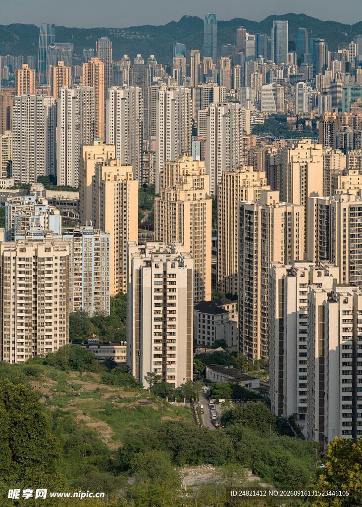 城市高楼林立景观