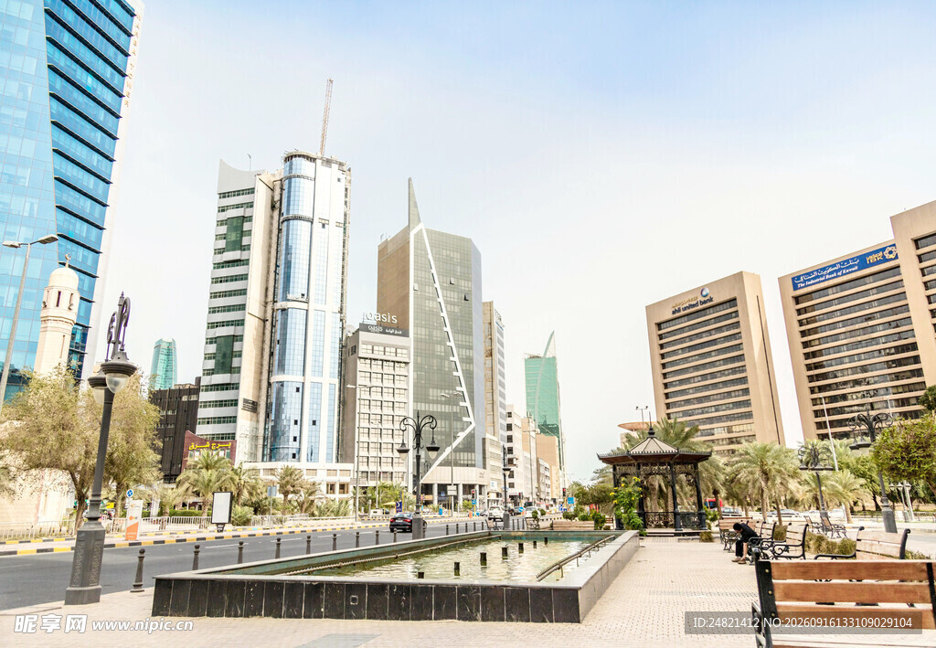 现代都市繁华街景