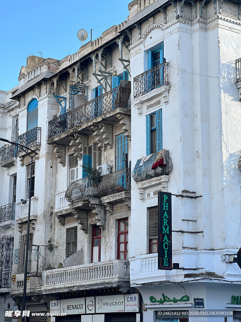 欧式多层建筑外观景观