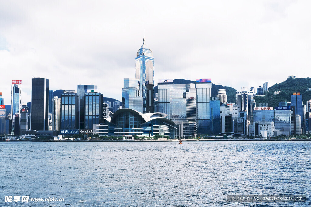 城市滨水天际线景观