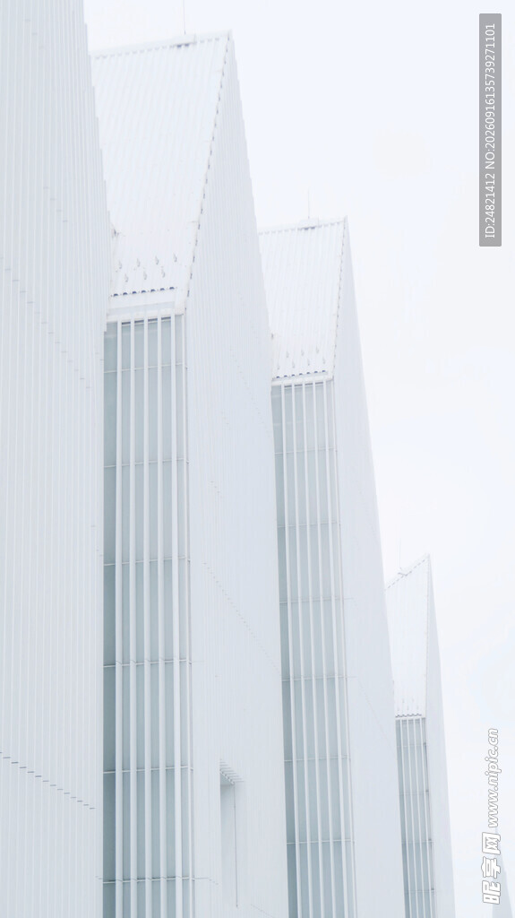 现代简约白色建筑外观