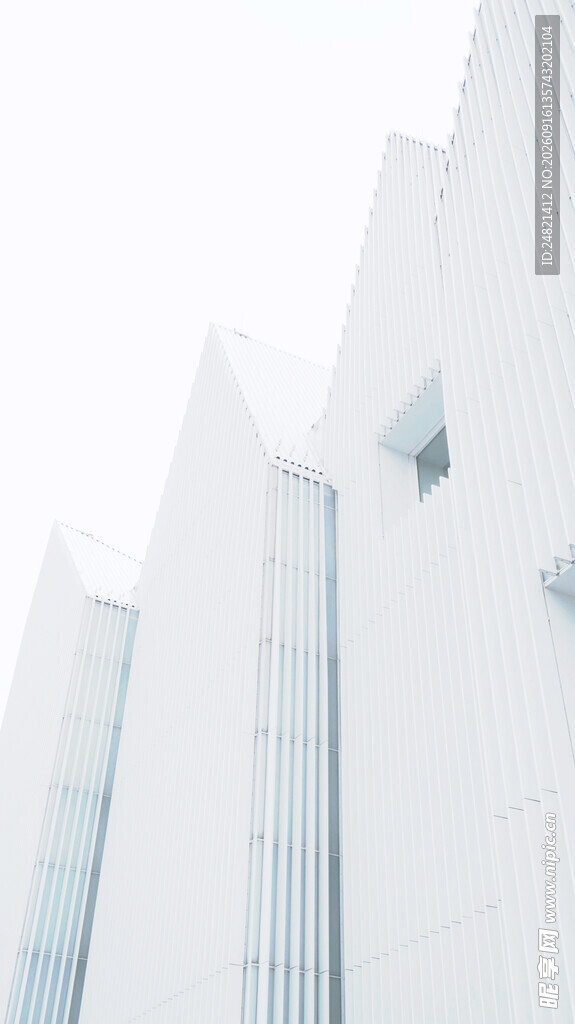 现代简约白色建筑外观