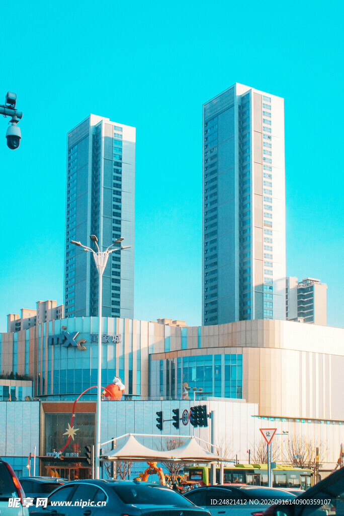 城市繁华高楼景观