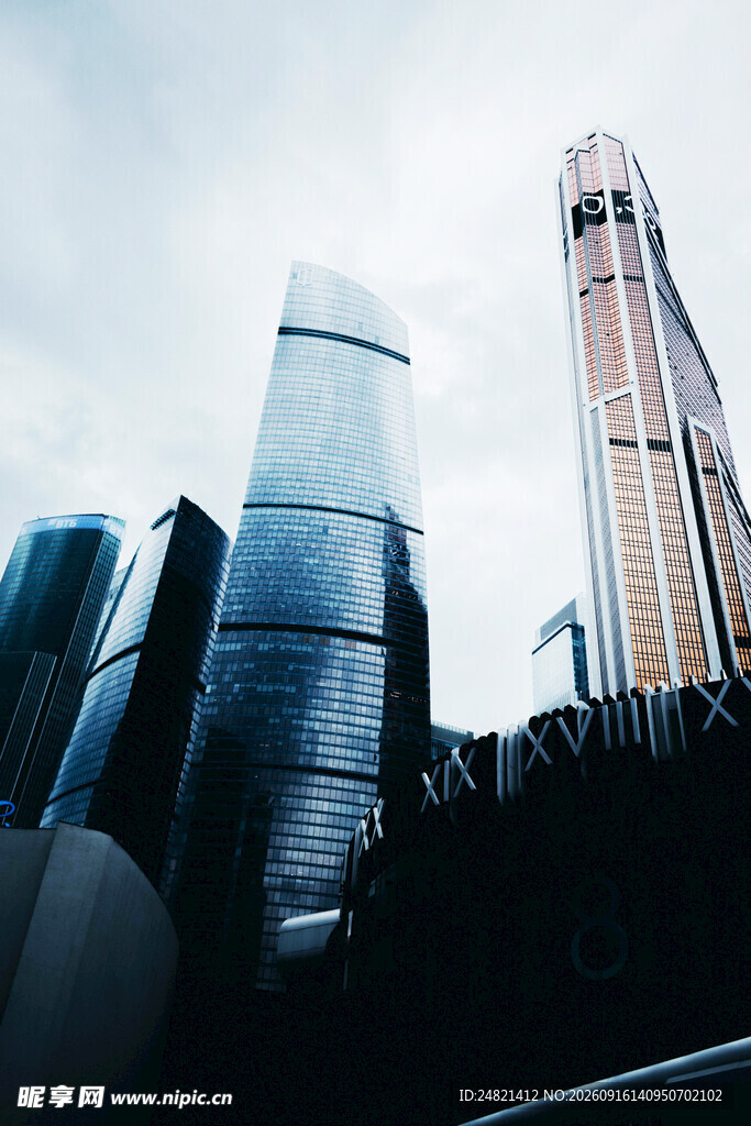 都市摩天大楼景观