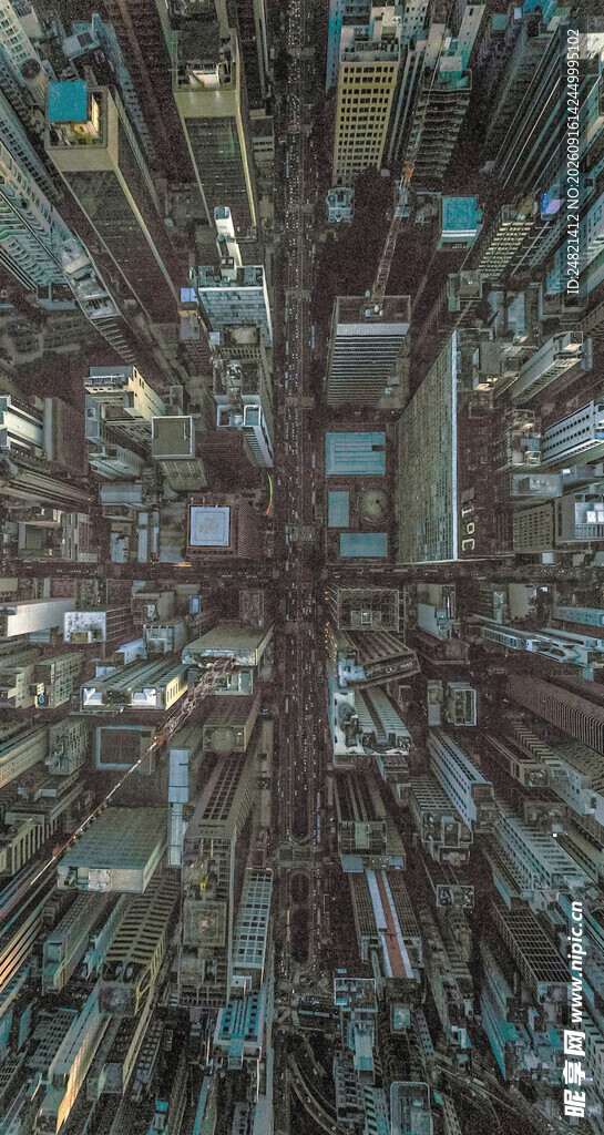 城市建筑鸟瞰壮观景象
