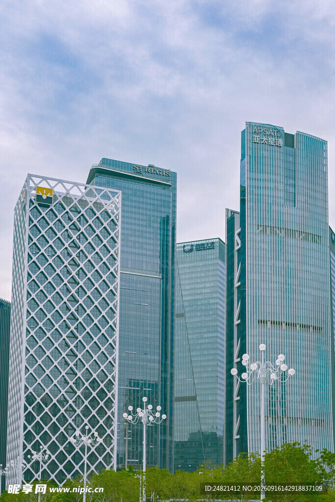 现代都市摩天大楼景观