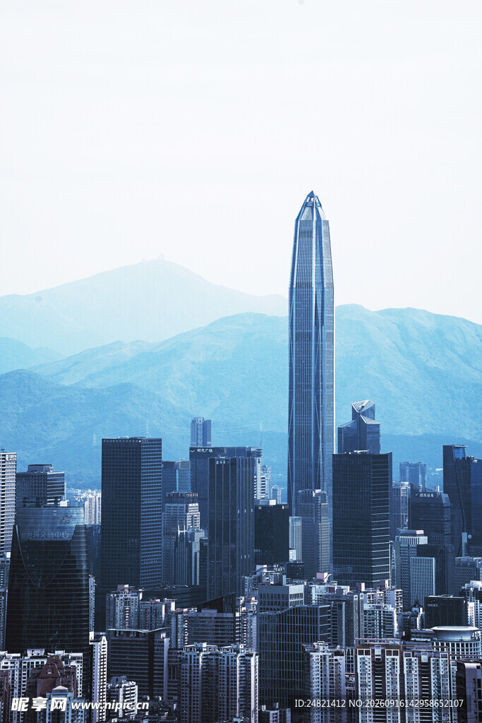 都市摩天大楼景观